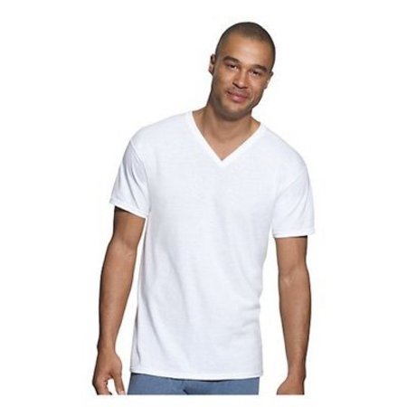 HANESBRANDS 3PK LG WHT VNeck Shirt 777-L